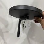 Wall-Mounted Bird Bath | Weatherproof Iron & 2-in-1 Basin & Hook | 20 cm Basin