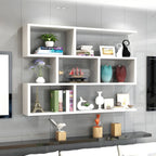 Wall-Mounted Bookshelf | Floating Poplar Wood | Widths 60–120 cm