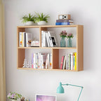 Wall-Mounted Bookshelf | Floating Poplar Wood | Widths 60–120 cm