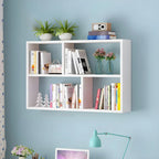 Wall-Mounted Bookshelf | Floating Poplar Wood | Widths 60–120 cm