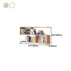 Wall-Mounted Bookshelf | Floating Poplar Wood | Widths 60–120 cm