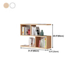 Wall-Mounted Bookshelf | Floating Poplar Wood | Widths 60–120 cm