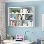 Wall-Mounted Bookshelf | Floating Poplar Wood | Widths 60–120 cm