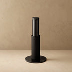 Wall-Mounted Door Stop | Knurled Solid Brass & Rubber Bumper