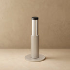 Wall-Mounted Door Stop | Knurled Solid Brass & Rubber Bumper