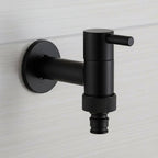 Wall-Mounted Faucet | Matte Black Solid Brass | Space-Saving
