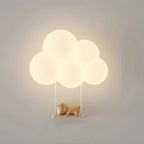 Wall-Mounted Night Light | Cloud-Shaped Warm White LED | Plug-In
