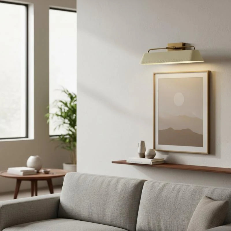 Wall-Mounted Picture Light | Metal Hardwired & Dimmer-Compatible | Small & Large