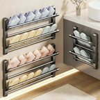 Shoe Rack | Wall-Mounted & Integrated Drainage | Space-Saving