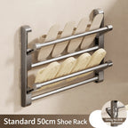 Shoe Rack | Wall-Mounted & Integrated Drainage | Space-Saving