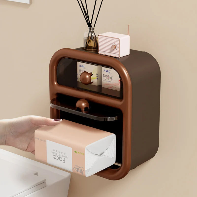 Wall-Mounted Storage Organizer | Playful Fruit Design & 2 Compartments | 24 x 20 x 12 cm