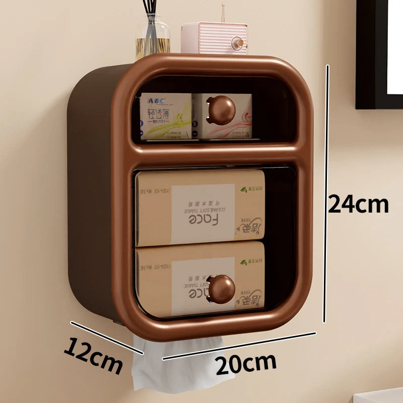 Wall-Mounted Storage Organizer | Playful Fruit Design & 2 Compartments | 24 x 20 x 12 cm