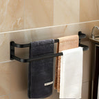 Towel Rack | Space-Saving Aluminum Frame | 3 Tiers, Wall-Mounted