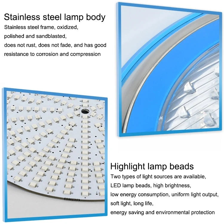 Wall-Mounted Underwater Pool Light | IP68 Waterproof Stainless Steel