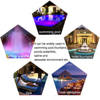 Wall-Mounted Underwater Pool Light | IP68 Waterproof Stainless Steel