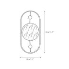 Wall Sconce | Alabaster Shade & Integrated LED | Two Sizes