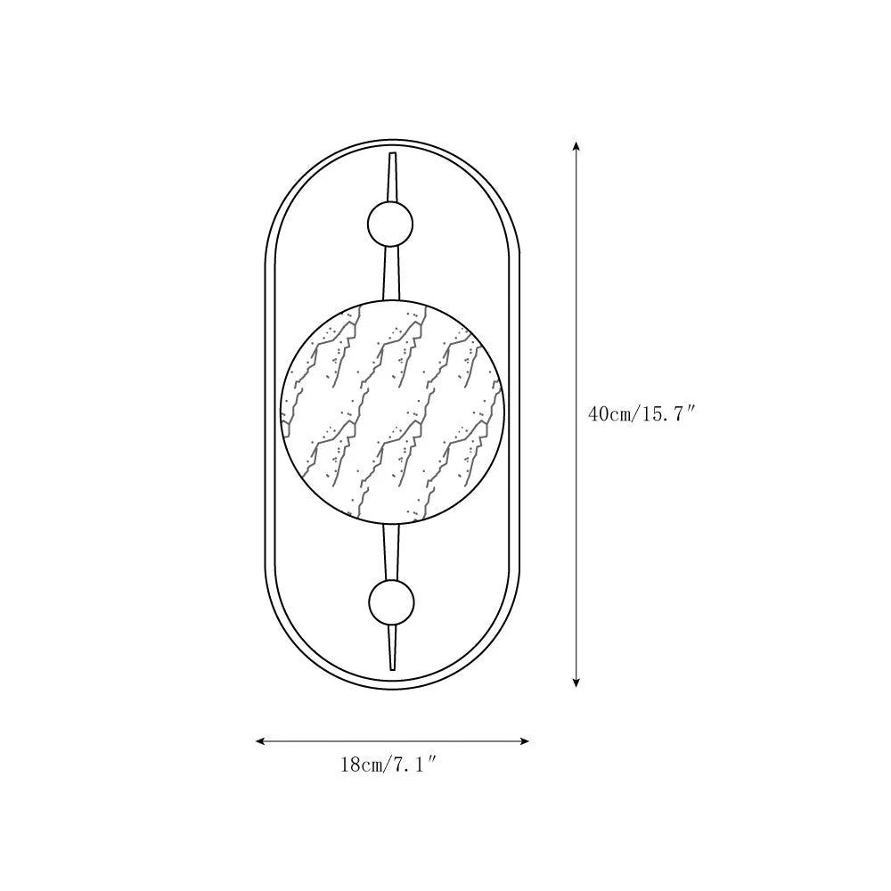 Wall Sconce | Alabaster Shade & Integrated LED | Two Sizes