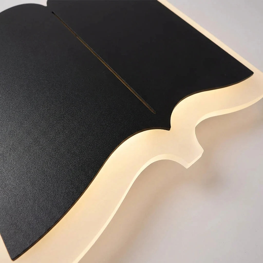 Wall Sconce | Book-Shaped Warm LED Iron & Acrylic