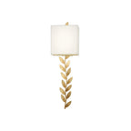 Wall Sconce | Brass Body & Fabric Shade | Ø18 x H61 cm