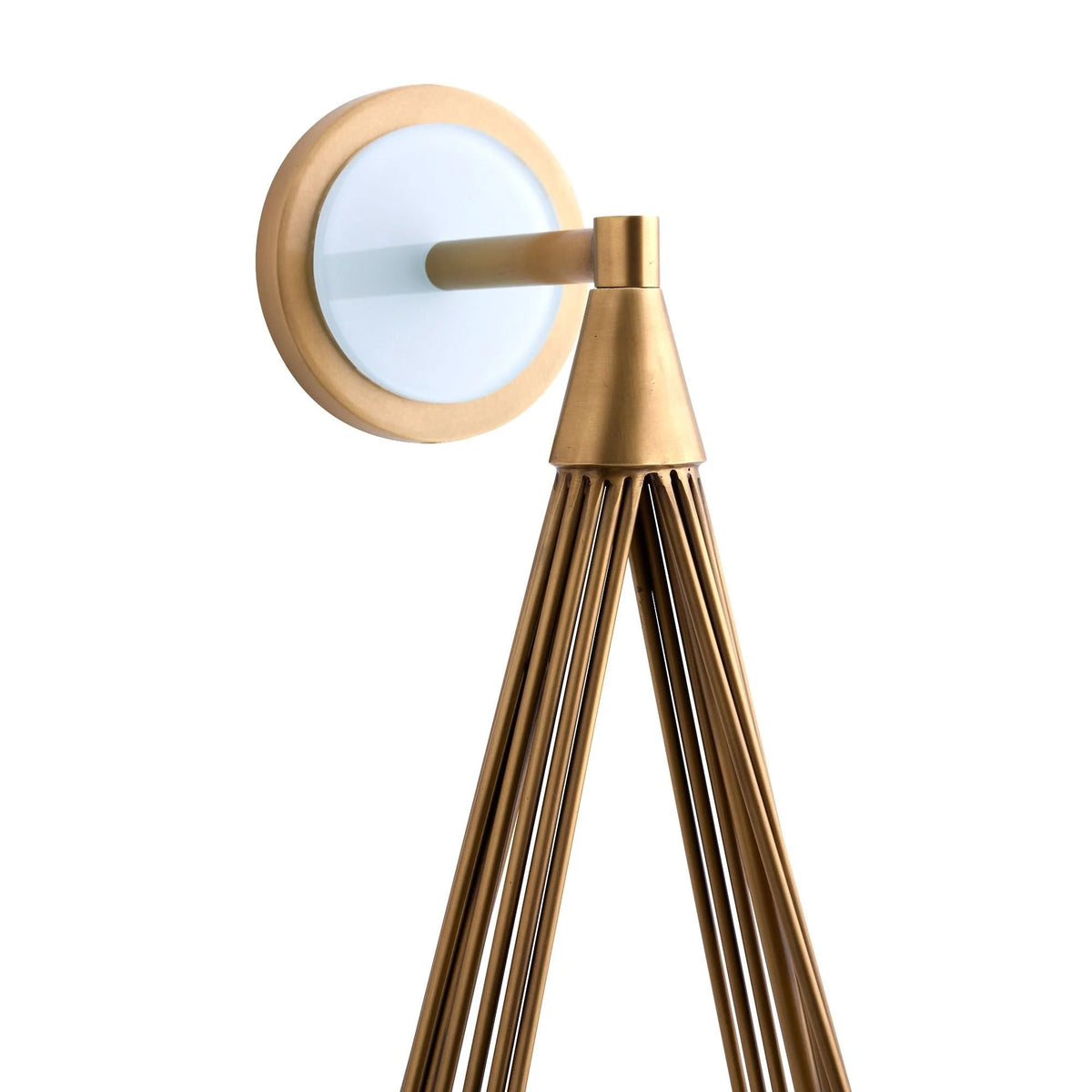 Wall Sconce | Brass Body & Glass Shade | 53.5 cm Height