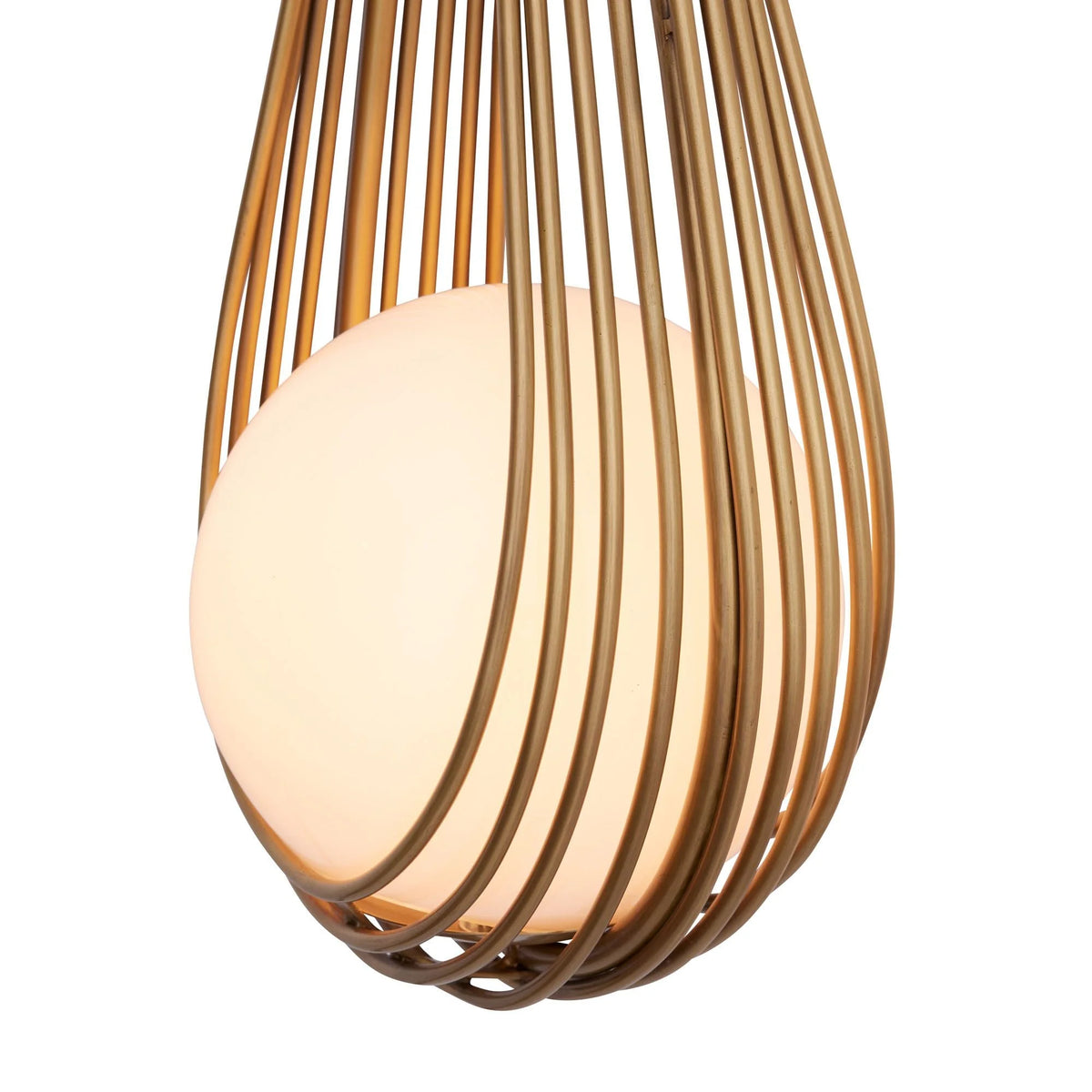 Wall Sconce | Brass Body & Glass Shade | 53.5 cm Height