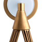 Wall Sconce | Brass Body & Glass Shade | 53.5 cm Height