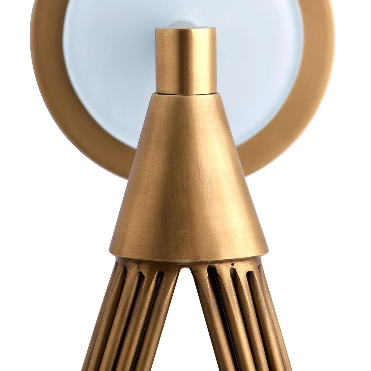 Wall Sconce | Brass Body & Glass Shade | 53.5 cm Height