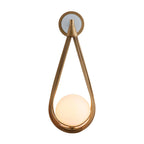 Wall Sconce | Brass Body & Glass Shade | 53.5 cm Height