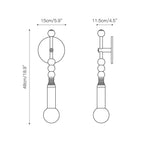 Wall Sconce | Brass Body & Marble Accents | E26/E27 Bulb Holder