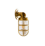 Wall Sconce | Brass & Clear Glass | Indoor/Outdoor