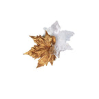 Wall Sconce | Brass & Glass Falling Leaf Design | 31 cm