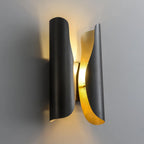 Wall Sconce | Brushed Brass & Aged Black | 38 cm Height