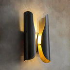 Wall Sconce | Brushed Brass & Aged Black | 38 cm Height