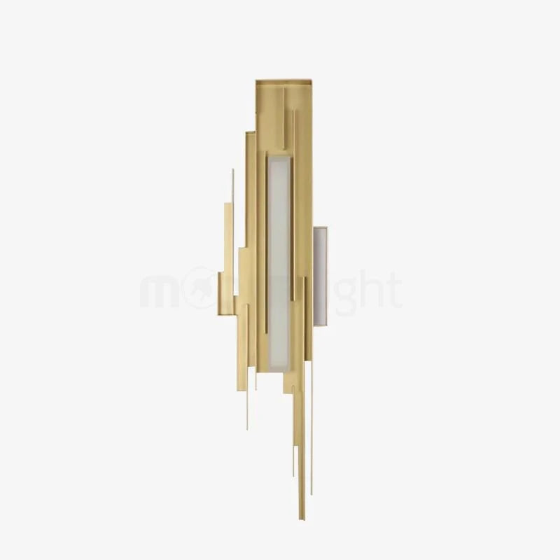 Wall Sconce | Brutalist Sculptural & Gold Finish