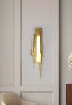 Wall Sconce | Brutalist Sculptural & Gold Finish