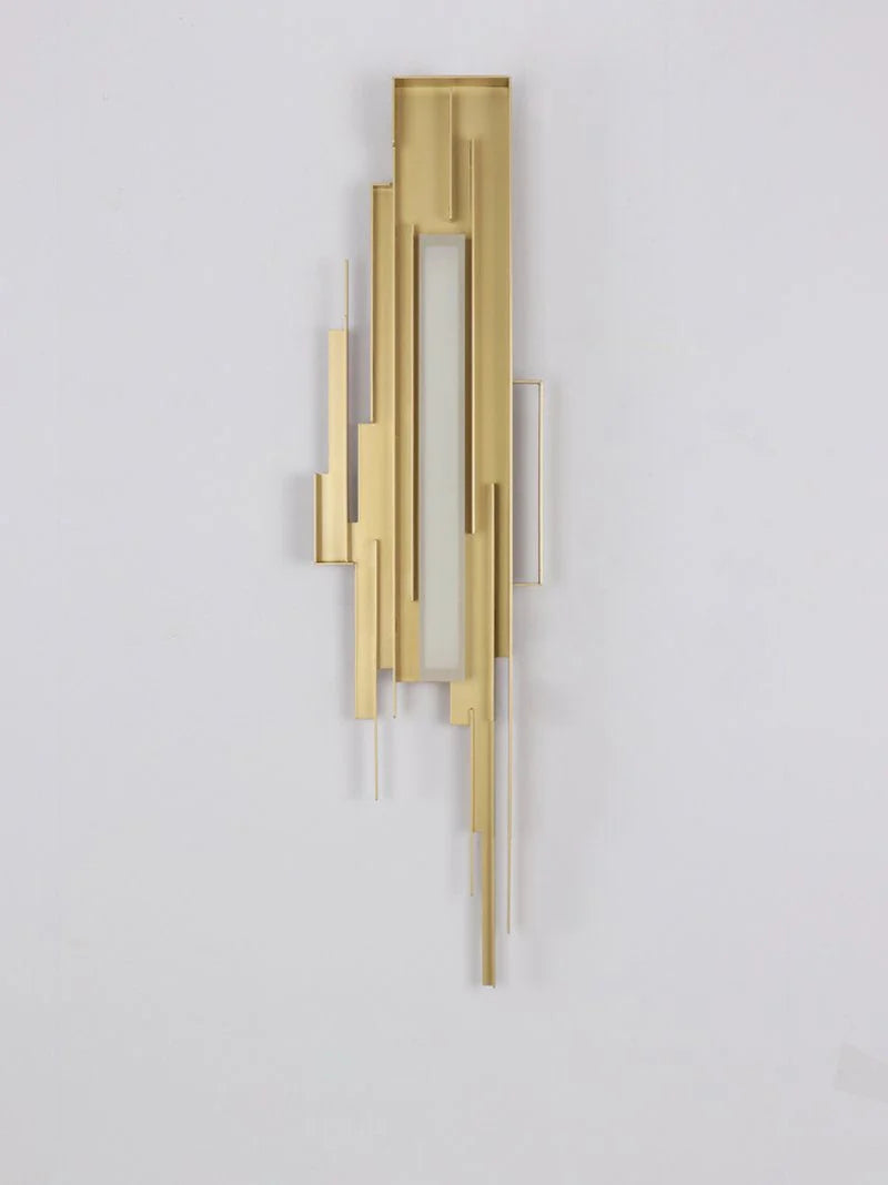 Wall Sconce | Brutalist Sculptural & Gold Finish