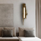 Wall Sconce | Brutalist Sculptural & Gold Finish