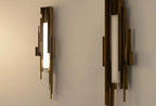 Wall Sconce | Brutalist Sculptural & Gold Finish