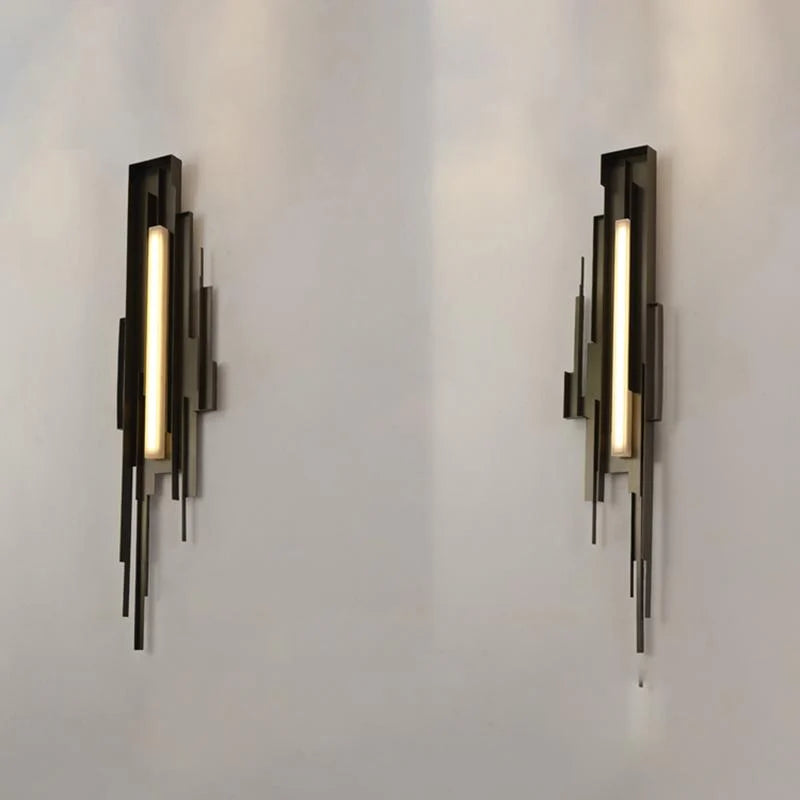 Wall Sconce | Brutalist Sculptural & Gold Finish