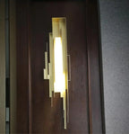Wall Sconce | Brutalist Sculptural & Gold Finish