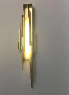 Wall Sconce | Brutalist Sculptural & Gold Finish