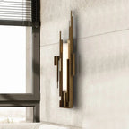 Wall Sconce | Brutalist Sculptural & Gold Finish