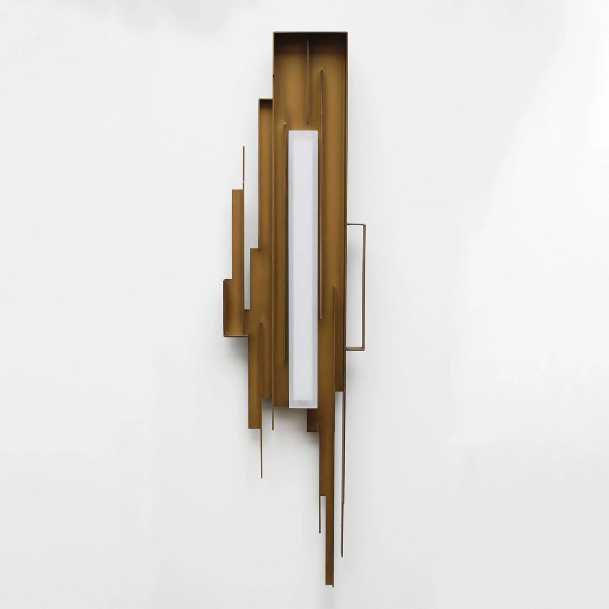 Wall Sconce | Brutalist Sculptural & Gold Finish