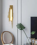 Wall Sconce | Brutalist Sculptural & Gold Finish