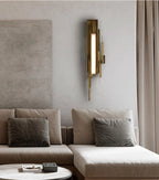 Wall Sconce | Brutalist Sculptural & Gold Finish