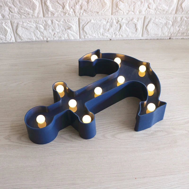 Wall Sconce | Built-In LED & Plug-In Scandinavian Anchor Design