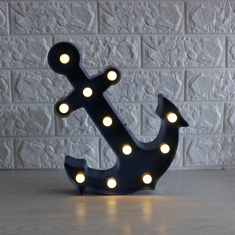 Wall Sconce | Built-In LED & Plug-In Scandinavian Anchor Design
