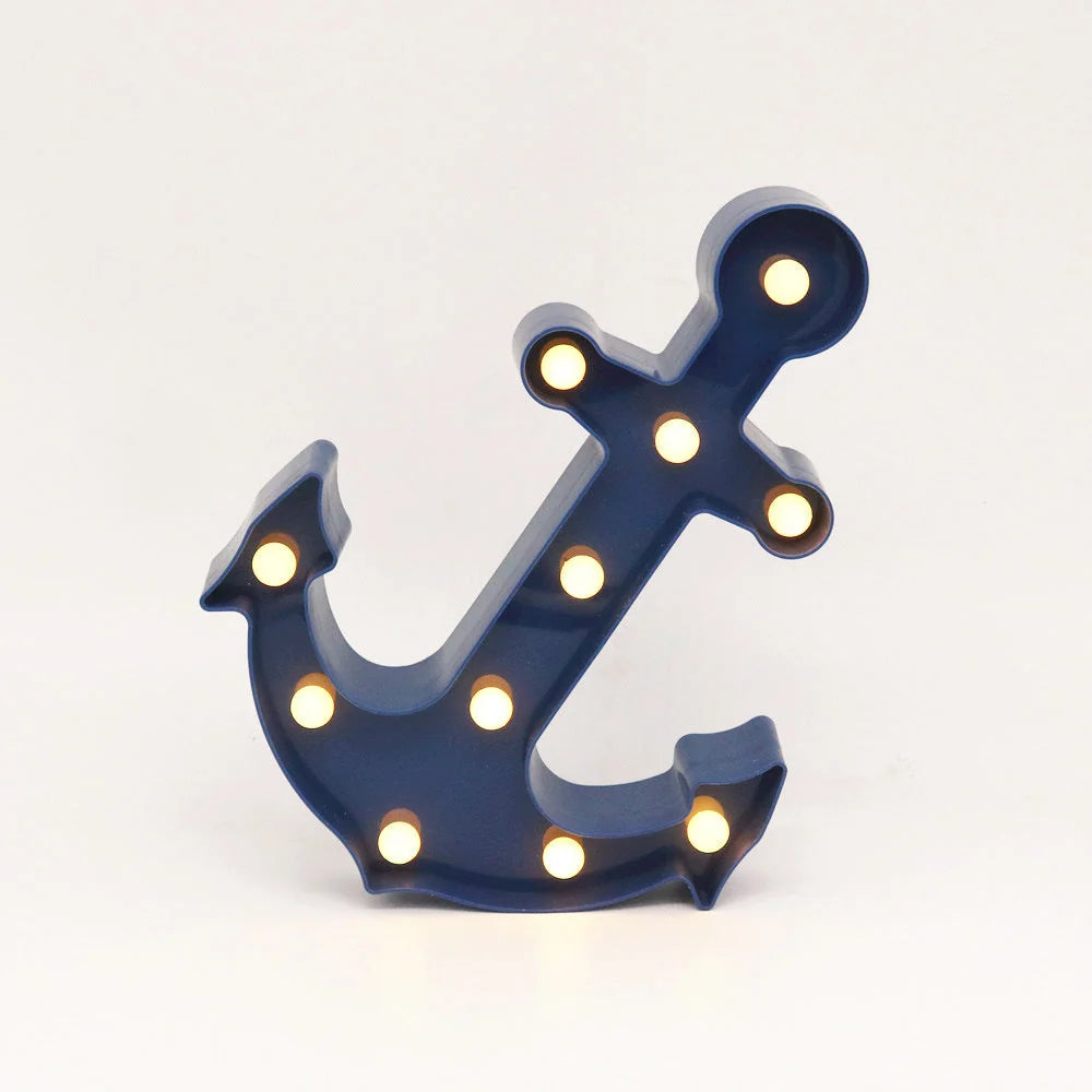 Wall Sconce | Built-In LED & Plug-In Scandinavian Anchor Design