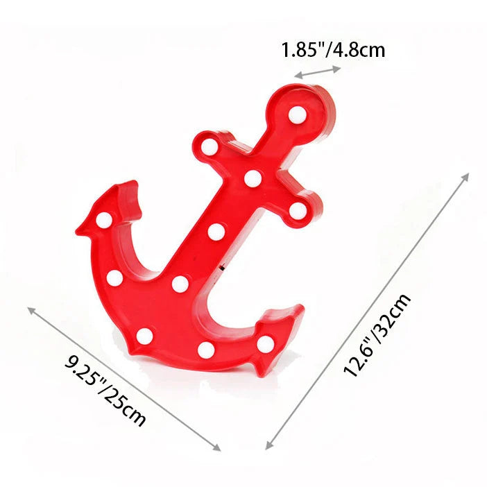 Wall Sconce | Built-In LED & Plug-In Scandinavian Anchor Design