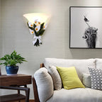 Wall Sconce | Calla Lily Glass & Metal LED Warm White | 40 cm